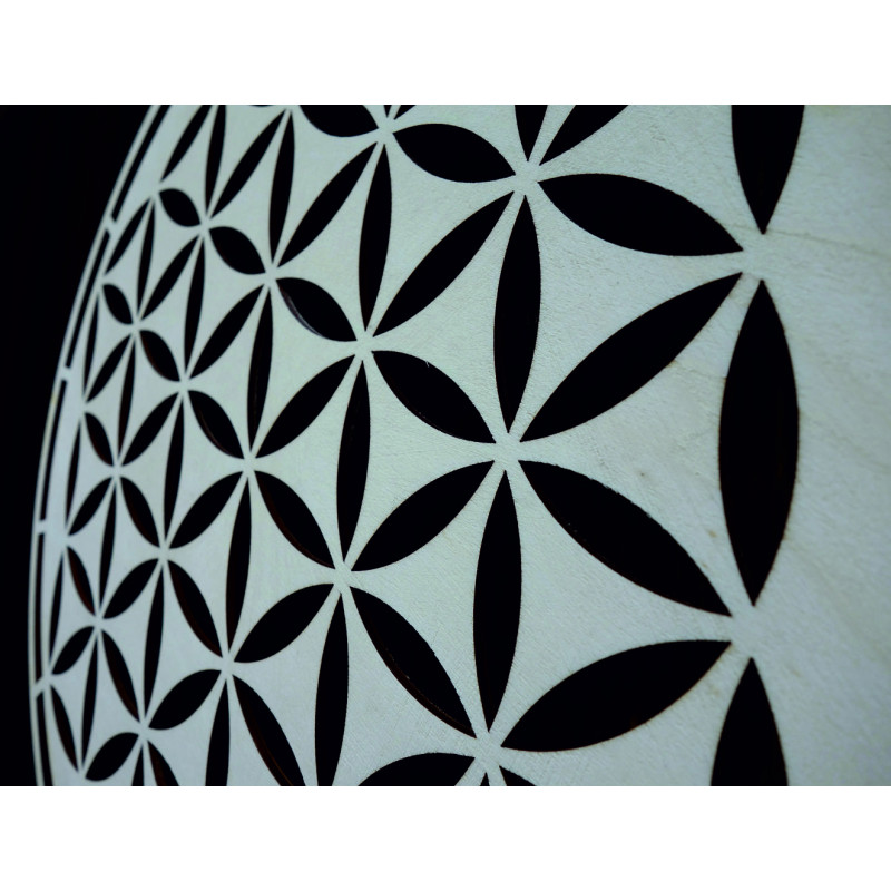 Mandala aus Holz, Wanddekoration - HAAMONY