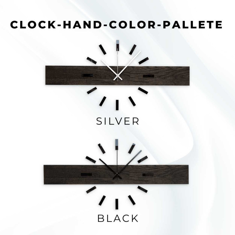 Schlichte und preiswerte Holzuhr als universelle Wanddekoration.