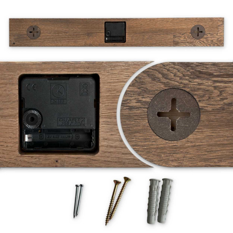 Minimalistische Uhr aus Naturholz - HOKAI