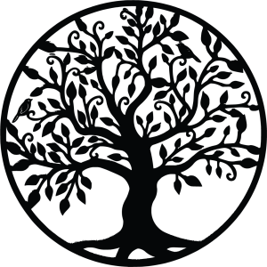 Wanddeko Lebensbaum Holzbild aus Sperrholz FAMILIE 2