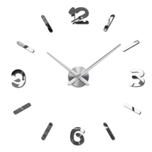 Große DIY 3D PMMA FOAM Spiegel Wanduhr 2