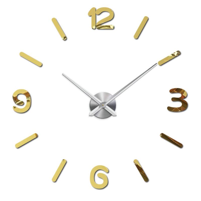 Stilvolle Uhr aus Plexiglas, leise und einfach in jedem Raum zu installieren.