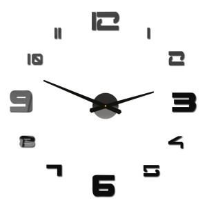 Elegante Uhr aus Plexiglas, verstellbarer Durchmesser bis 130 cm. 2