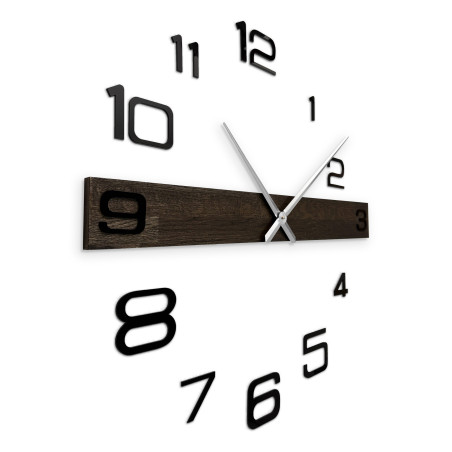 Küchenuhr aus Holz mit klarem und elegantem Look, passend für moderne Räume. Küchenuhr aus Holz mit klarem und elegantem Look, passend für moderne Räume.