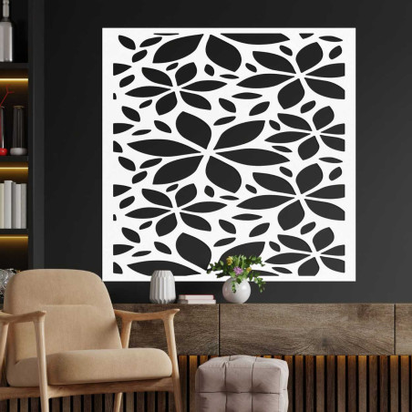 copy of Hölzerne Wanddekoration Blumen Quadrat- SAJFO