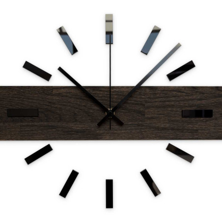 Moderne Wanduhr aus Holz mit elegantem Design für das Wohnzimmer. Moderne Wanduhr aus Holz mit elegantem Design für das Wohnzimmer.