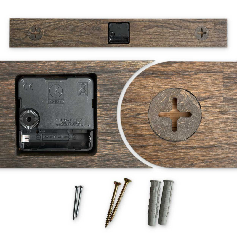 copy of Handgefertigte vertikale Wanduhr aus...