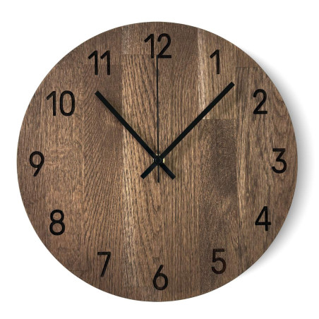 Handgefertigte Wanduhr aus hochwertiger Eiche Handgefertigte Wanduhr aus hochwertiger Eiche