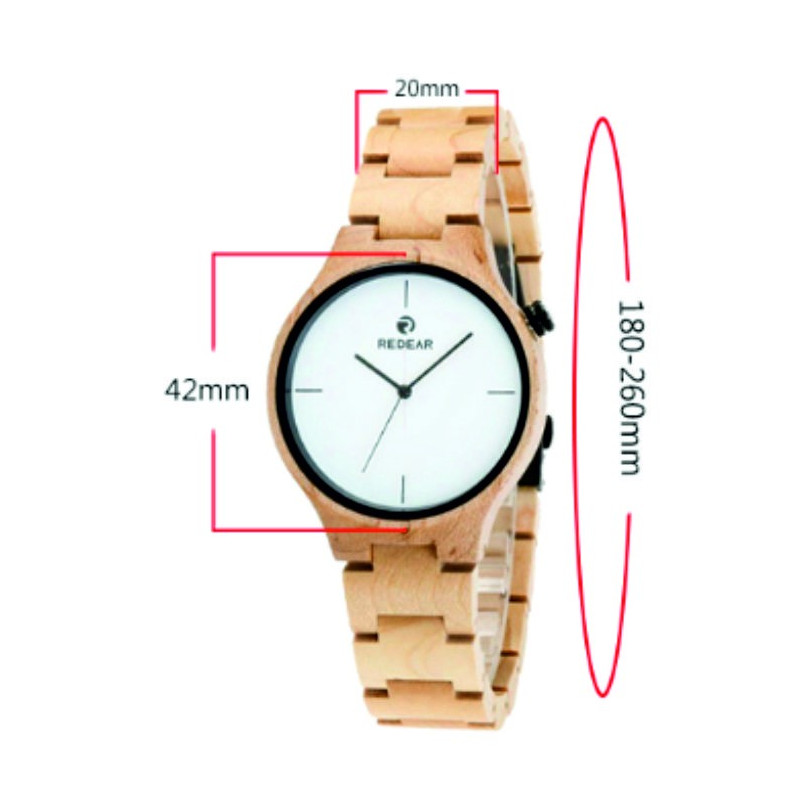 READER Armbanduhr aus Holz. Meine Damen und Herren.