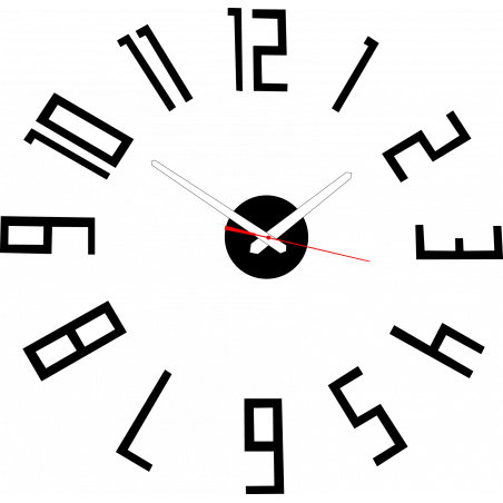 Moderne Wanduhr aus Kunststoff. Eigene Produktion, X-momo Moderne Wanduhr aus Kunststoff. Eigene Produktion, X-momo