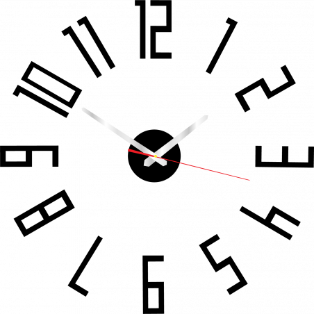 Moderne Wanduhr aus Kunststoff. Eigene Produktion, X-momo Moderne Wanduhr aus Kunststoff. Eigene Produktion, X-momo