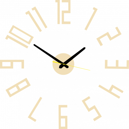 Moderne Wanduhr aus Kunststoff. Eigene Produktion, X-momo Moderne Wanduhr aus Kunststoff. Eigene Produktion, X-momo