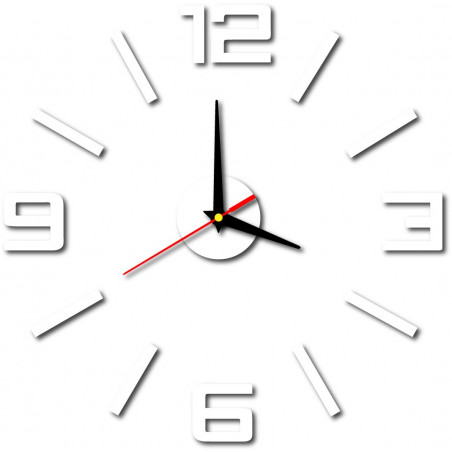 Moderne Wanduhr aus Kunststoff. Eigene Produktion, X-momo Moderne Wanduhr aus Kunststoff. Eigene Produktion, X-momo