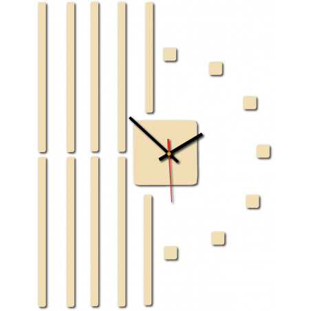 Moderne Uhr an einer Wand aus Kunststoff. Eigene Produktion, X-momon Bild an der Wand in der Küche, Wohnzimmer. X-momo Moderne Uhr an einer Wand aus Kunststoff. Eigene Produktion, X-momon Bild an der Wand in der Küche, Wohnzimmer. X-momo