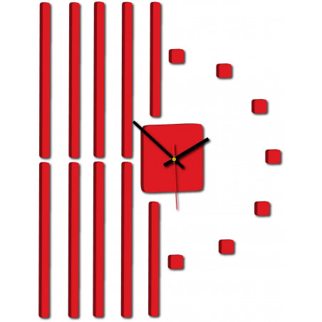 Moderne Uhr an einer Wand aus Kunststoff. Eigene Produktion, X-momon Bild an der Wand in der Küche, Wohnzimmer. X-momo Moderne Uhr an einer Wand aus Kunststoff. Eigene Produktion, X-momon Bild an der Wand in der Küche, Wohnzimmer. X-momo