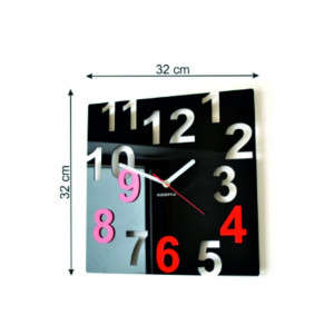 Moderne Wanduhr aus Plexiglas. Trends auf der Wanduhr als Geschenk. Clock X-momo. PMMA 2
