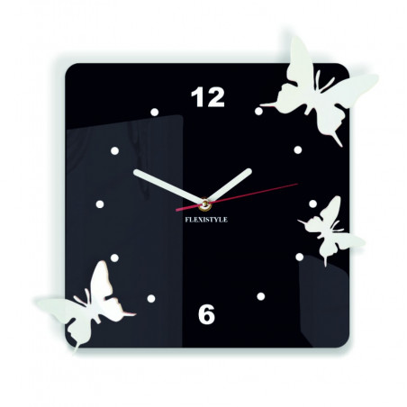Moderne Wanduhr aus Plexiglas. Trendige Wanduhr als Geschenk. X-momo Uhr. PMMA Moderne Wanduhr aus Plexiglas. Trendige Wanduhr als Geschenk. X-momo Uhr. PMMA