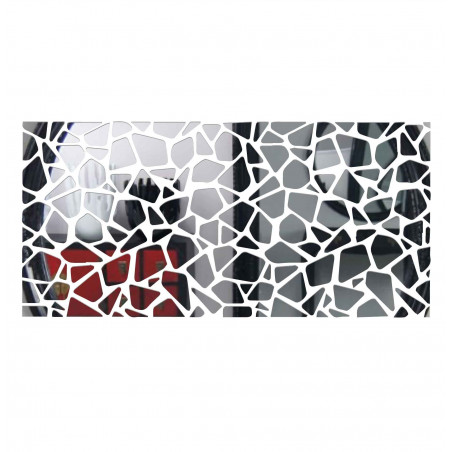Moderne dekorative Spiegel. Spiegel und bunte Wandaufkleber, 3D-Aufkleber aus Acryl