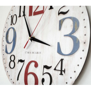 Holzuhr Bild ROSE . Fi 34 cm 2