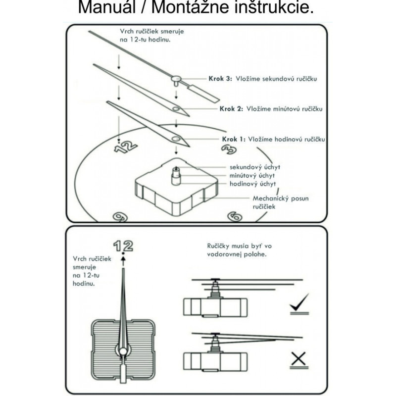 Moderne selbstklebende Wandspiegeluhr an der Wand schwarz