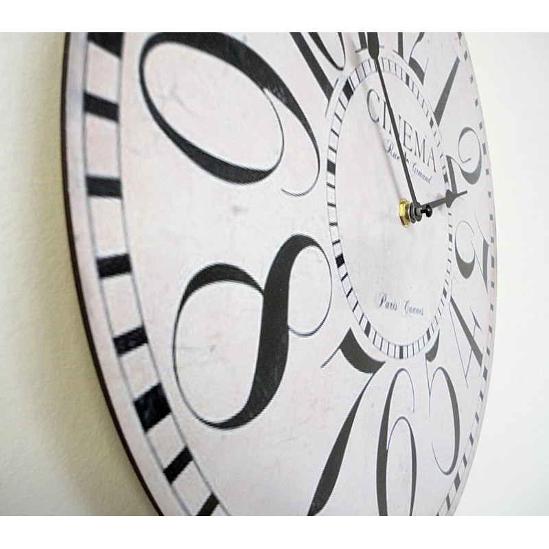 Uhr aus Holz Kino MDF . Fi 34 cm
