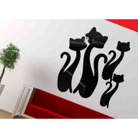 Dekorativer Spiegel. Spiegel Aufkleber an der Wand wie ein Bild oder Dekoration, 3D-Acryl-Aufkleber