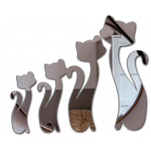 Moderne dekorative Spiegel. Spiegel und Farbe Aufkleber an der Wand, 3d Aufkleber aus Acryl 2