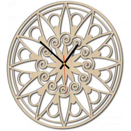 Moderne Wanduhr, Wanduhr als Geschenk, 3D Uhr Mandala. Moderne Wanduhr, Wanduhr als Geschenk, 3D Uhr Mandala.