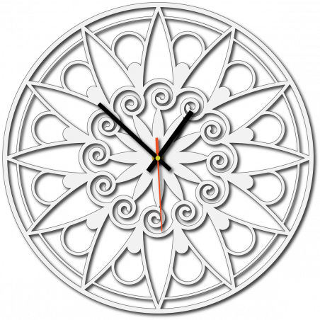 Moderne Wanduhr, Wanduhr als Geschenk, 3D Uhr Mandala. Moderne Wanduhr, Wanduhr als Geschenk, 3D Uhr Mandala.