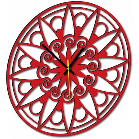 Moderne Wanduhr, Wanduhr als Geschenk, 3D Uhr Mandala. Moderne Wanduhr, Wanduhr als Geschenk, 3D Uhr Mandala.