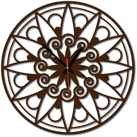 Moderne Wanduhr, Wanduhr als Geschenk, 3D Uhr Mandala. Moderne Wanduhr, Wanduhr als Geschenk, 3D Uhr Mandala.