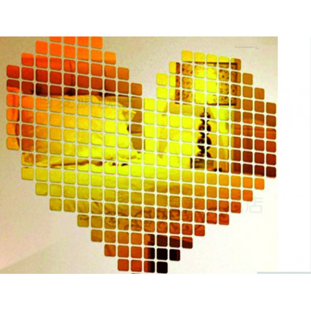 Dekorative Spiegel. Spiegel Wandaufkleber, als Bild oder Dekoration, 3d Acryl Aufkleber