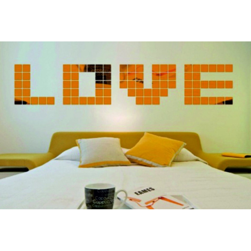 Dekorative Spiegel. Spiegel Wandaufkleber, als Bild oder Dekoration, 3d Acryl Aufkleber