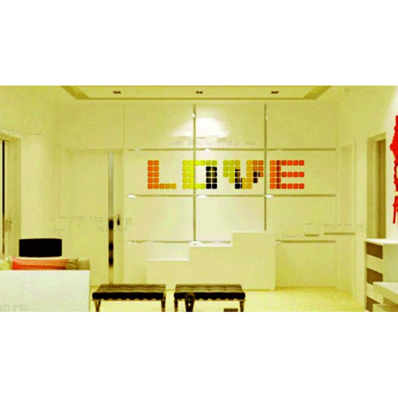 Dekorative Spiegel. Spiegelaufkleber für die Wand, als Bild oder Dekoration, 3D Acrylaufkleber