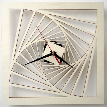 Moderne Wanduhr, Wanduhr aus Holz, Sperrholz Moderne Wanduhr, Wanduhr aus Holz, Sperrholz