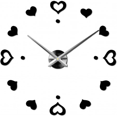 Wanduhr zum Aufkleben, Luxusuhr auf Stent, Uhr aus Kunststoff Wanduhr zum Aufkleben, Luxusuhr auf Stent, Uhr aus Kunststoff