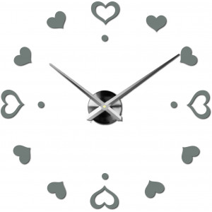 Wanduhr zum Aufkleben, Luxusuhr auf Stent, Uhr aus Kunststoff 2