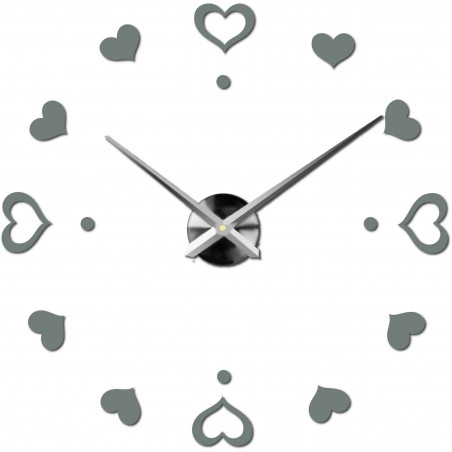 Wanduhr zum Aufkleben, Luxusuhr auf Stent, Uhr aus Kunststoff Wanduhr zum Aufkleben, Luxusuhr auf Stent, Uhr aus Kunststoff