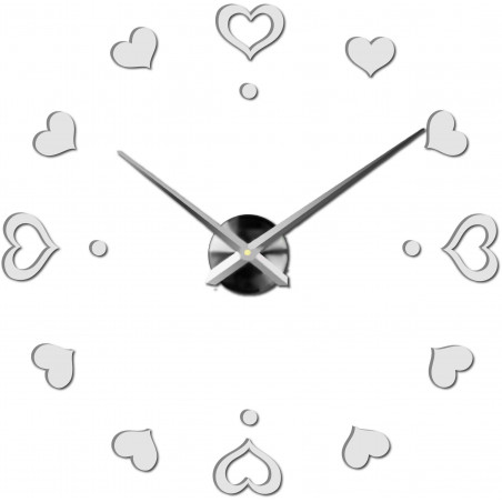 Wanduhr zum Aufkleben, Luxusuhr auf Stent, Uhr aus Kunststoff Wanduhr zum Aufkleben, Luxusuhr auf Stent, Uhr aus Kunststoff