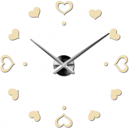 Wanduhr zum Aufkleben, Luxusuhr auf Stent, Uhr aus Kunststoff Wanduhr zum Aufkleben, Luxusuhr auf Stent, Uhr aus Kunststoff