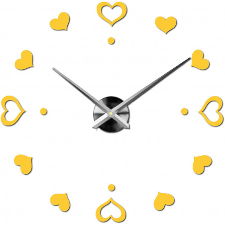 Wanduhr zum Aufkleben, Luxusuhr auf Stent, Uhr aus Kunststoff Wanduhr zum Aufkleben, Luxusuhr auf Stent, Uhr aus Kunststoff