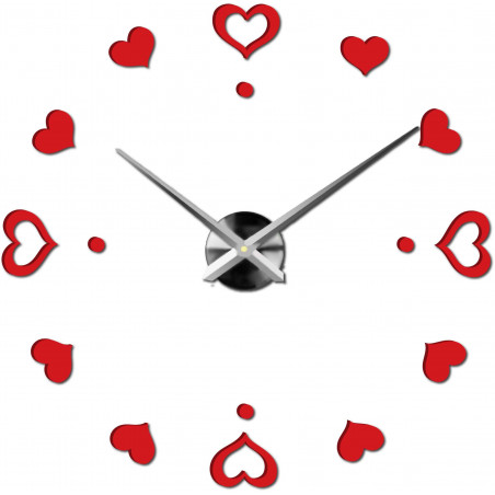 Wanduhr zum Aufkleben, Luxusuhr auf Stent, Uhr aus Kunststoff Wanduhr zum Aufkleben, Luxusuhr auf Stent, Uhr aus Kunststoff