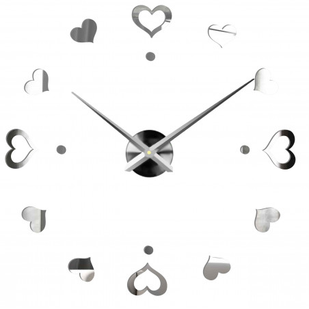 Wanduhr zum Aufkleben, Luxusuhr auf Stent, Uhr aus Kunststoff Wanduhr zum Aufkleben, Luxusuhr auf Stent, Uhr aus Kunststoff