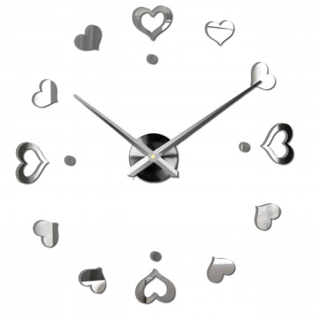 Wanduhr zum Aufkleben, Luxusuhr auf Stent, Uhr aus Kunststoff Wanduhr zum Aufkleben, Luxusuhr auf Stent, Uhr aus Kunststoff