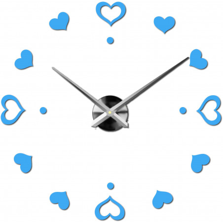 Wanduhr zum Aufkleben, Luxusuhr auf Stent, Uhr aus Kunststoff Wanduhr zum Aufkleben, Luxusuhr auf Stent, Uhr aus Kunststoff