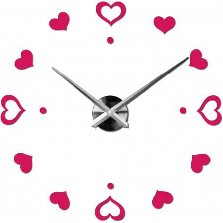 Wanduhr zum Aufkleben, Luxusuhr auf Stent, Uhr aus Kunststoff Wanduhr zum Aufkleben, Luxusuhr auf Stent, Uhr aus Kunststoff