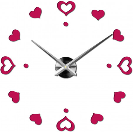 Wanduhr zum Aufkleben, Luxusuhr auf Stent, Uhr aus Kunststoff Wanduhr zum Aufkleben, Luxusuhr auf Stent, Uhr aus Kunststoff