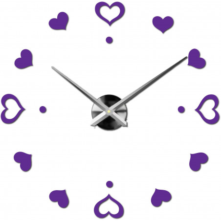 Wanduhr zum Aufkleben, Luxusuhr auf Stent, Uhr aus Kunststoff Wanduhr zum Aufkleben, Luxusuhr auf Stent, Uhr aus Kunststoff