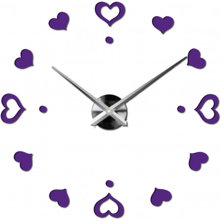 Wanduhr zum Aufkleben, Luxusuhr auf Stent, Uhr aus Kunststoff Wanduhr zum Aufkleben, Luxusuhr auf Stent, Uhr aus Kunststoff