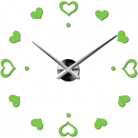 Wanduhr zum Aufkleben, Luxusuhr auf Stent, Uhr aus Kunststoff Wanduhr zum Aufkleben, Luxusuhr auf Stent, Uhr aus Kunststoff